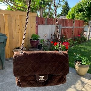 Chanel medium flap bag in suede PRICE FIRM